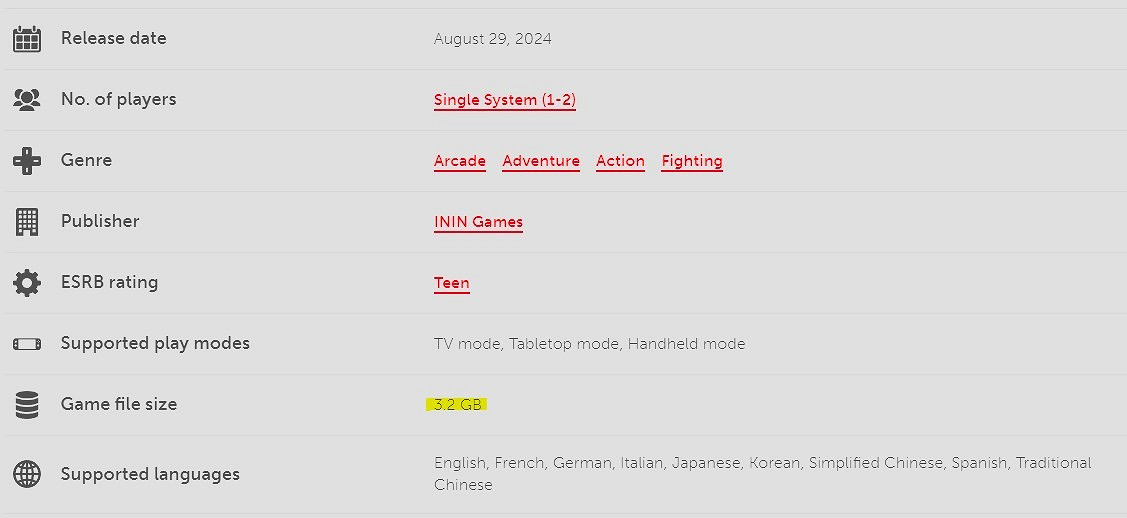《絕影戰士》在Steam和美版Switch容量竟相差1.2GB！