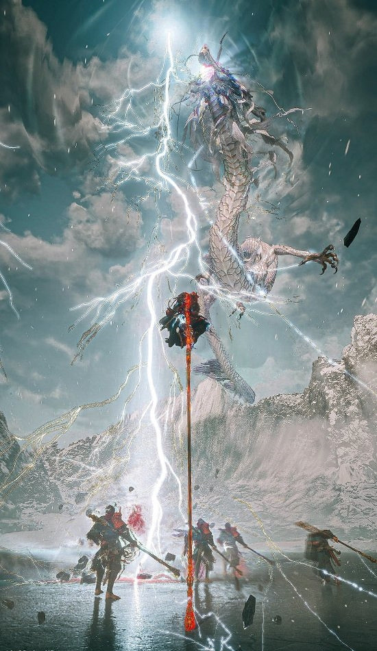 《黑神話》精美戰鬥截圖！超絕意境雪景圖、鏖戰雙龍！