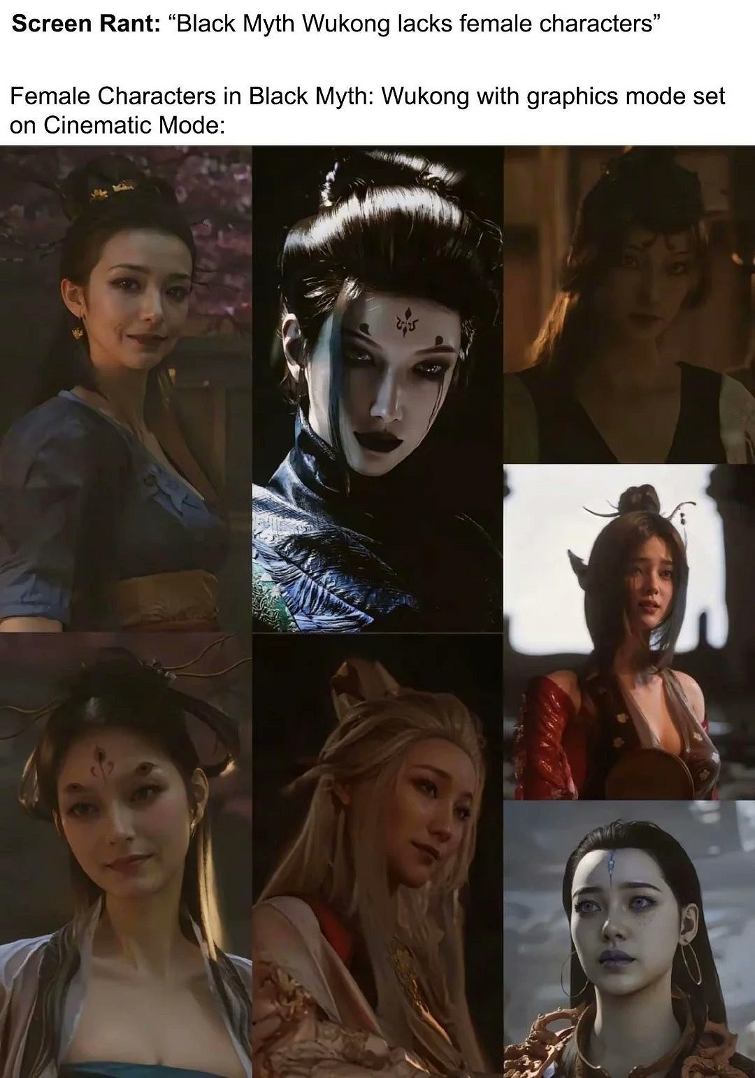 老外對《黑神話》的超美女妖發出疑問：這缺乏多樣性？