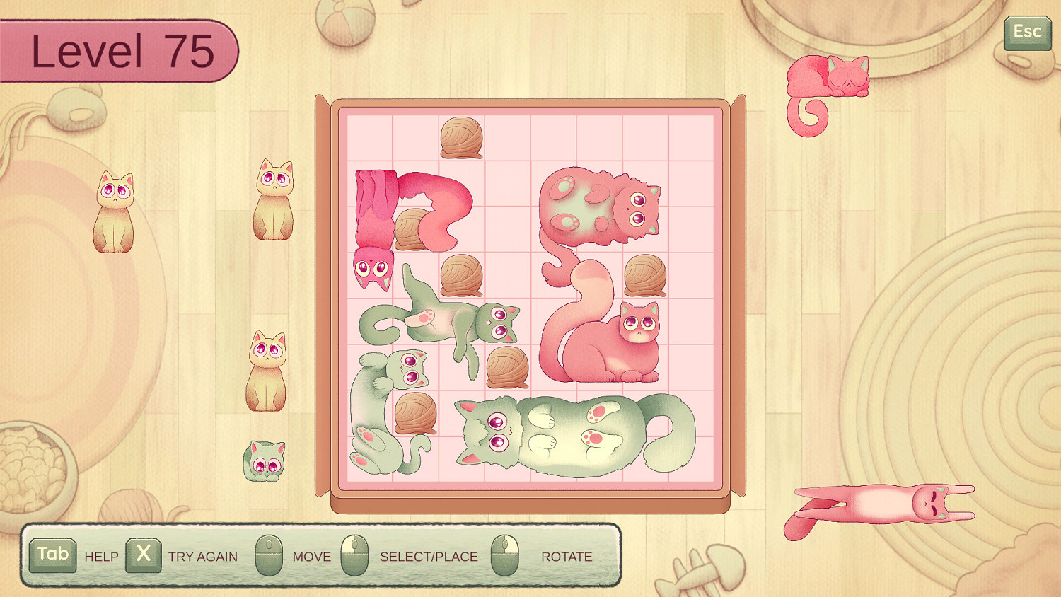 治愈系休閒解謎遊戲《收納我的貓》現已在Steam平台正式推出