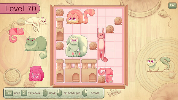 治愈系解謎遊戲《收納我的貓》現已在Steam平台推出！