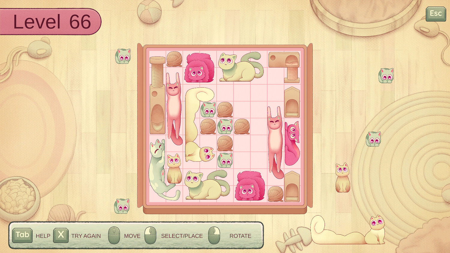 治愈系休閒解謎遊戲《收納我的貓》現已在Steam平台正式推出