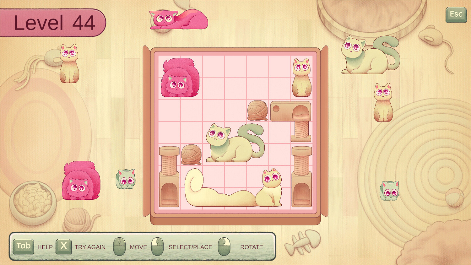 治愈系休閒解謎遊戲《收納我的貓》現已在Steam平台正式推出