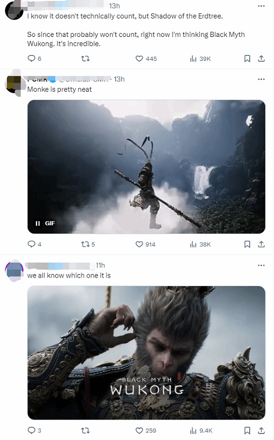 《黑神話》領跑年度遊戲預測 哪一款是你心中最佳? 《黑神話》領跑年度遊戲預測 哪一款是你心中最佳?