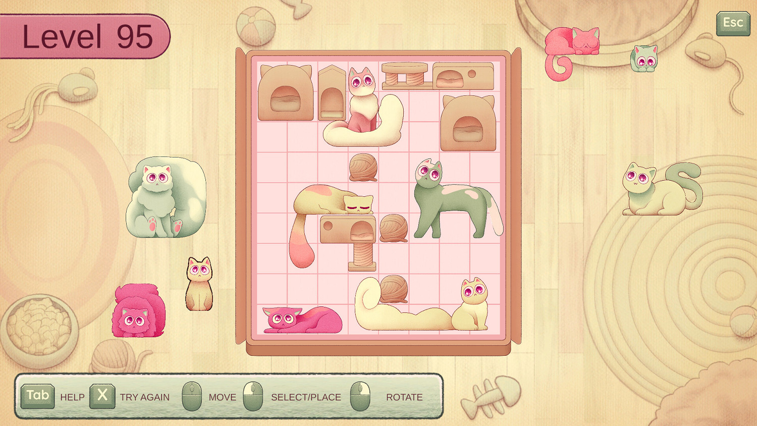 治愈系休閒解謎遊戲《收納我的貓》現已在Steam平台正式推出