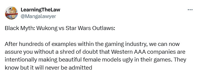 故意做醜!《黑神話》女角色與《亡命之徒》女主對比 故意做醜!《黑神話》女角色與《亡命之徒》女主對比