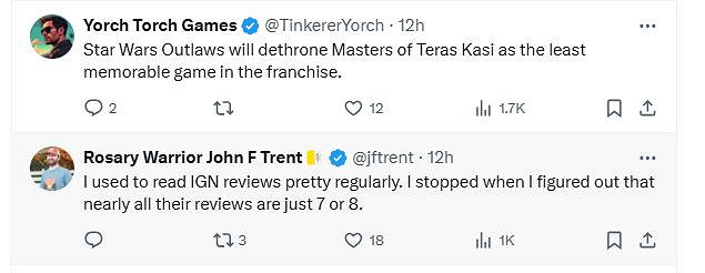 暴雪前製作人:IGN承認黑神話擊敗了星戰亡命之徒 暴雪前製作人:IGN承認黑神話擊敗了星戰亡命之徒