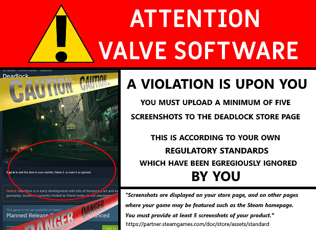 Valve新遊《死鎖》Steam頁面遭質疑 被指違反自身規定 Valve新遊《死鎖》Steam頁面遭質疑 被指違反自身規定