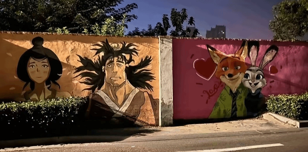 意難平!博主創作《黑神話:悟空》豬八戒和紫蛛兒牆繪 意難平!博主創作《黑神話:悟空》豬八戒和紫蛛兒牆繪