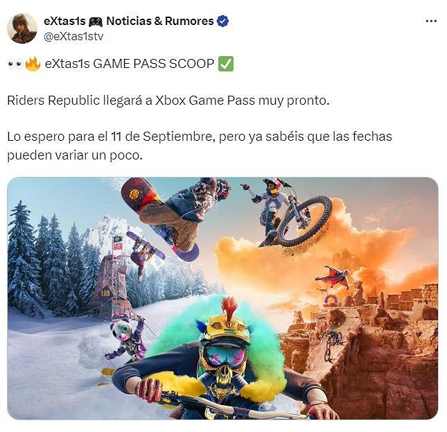 傳聞：育碧《極限國度》9月11日登陸 Xbox Game Pass (XGP)