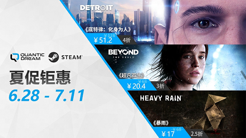 夏日促銷來襲,《底特律:化身為人》享四折! 夏日促銷來襲,《底特律:化身為人》享四折!