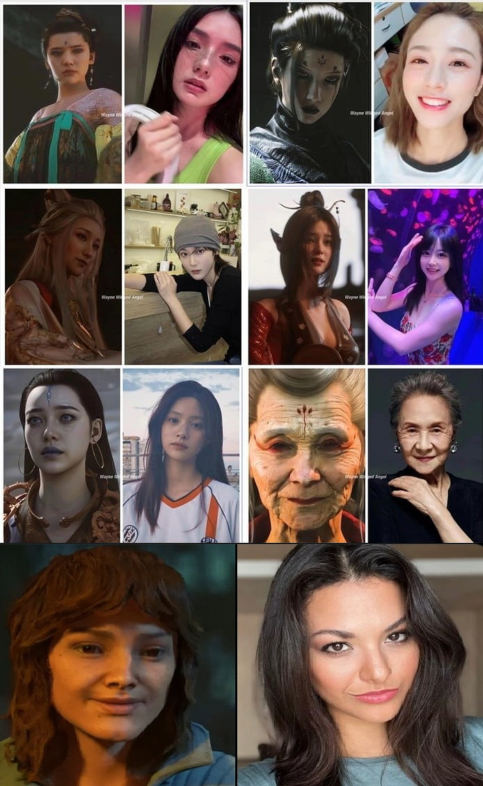 故意做醜!《黑神話》女角色與《亡命之徒》女主對比 故意做醜!《黑神話》女角色與《亡命之徒》女主對比