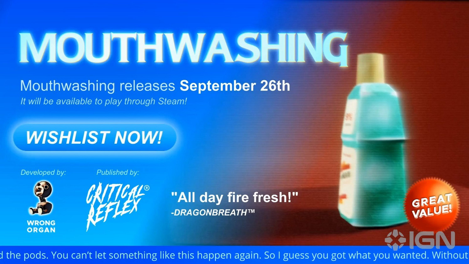 心理恐怖遊戲《緘默禍運》新預告 宣布9月27日登陸Steam