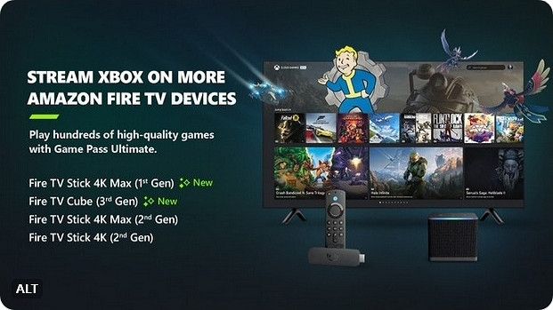 沒Xbox主機也能玩!亞馬遜新增設備支援串流Xbox遊戲 沒Xbox主機也能玩!亞馬遜新增設備支援串流Xbox遊戲