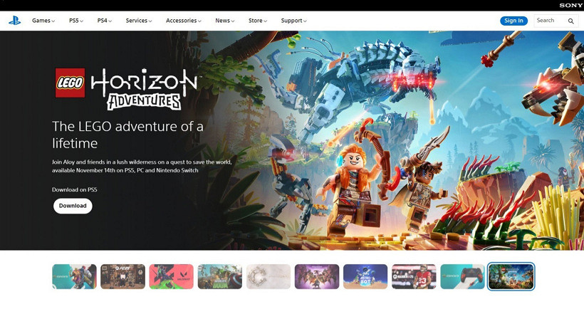 索尼PSN泄露遊戲《樂高地平線大冒險》於11月14日發售