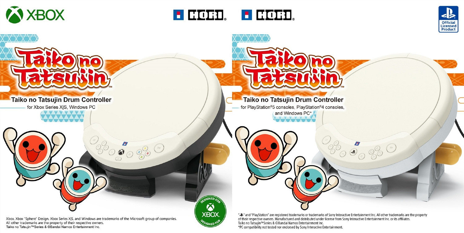 HORI將推出適配PC、Xbox Series X|S、PS5/4的外設太鼓 HORI將推出適配PC、Xbox Series X|S、PS5/4的外設太鼓