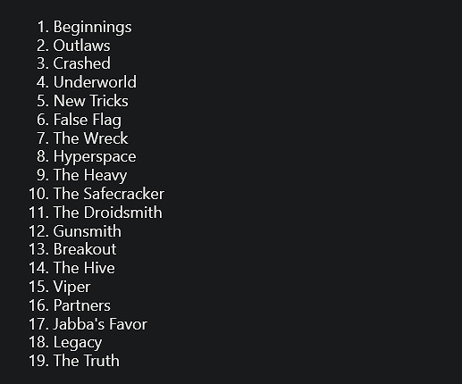《星際大戰：亡命之徒》戰役時長和主線任務列表公開