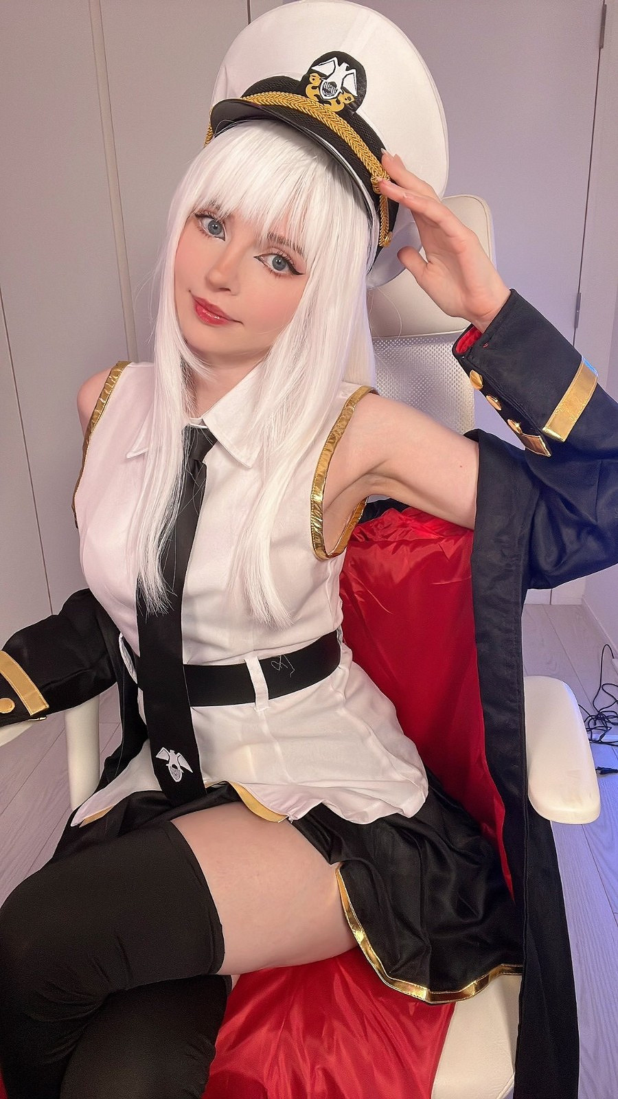 艾什莉體模COS《碧藍航線》泳裝伴爾維 純潔又性感！