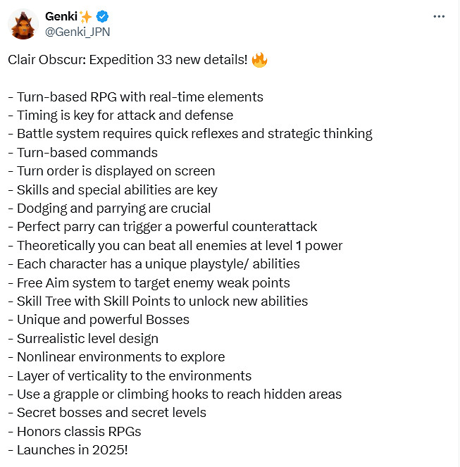 《光與影：33號遠征隊》全新細節匯總：非線性關卡！