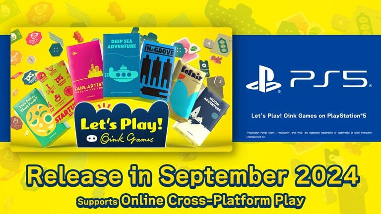 線上桌遊《一起來玩吧:Oink Games》於9月5日登陸PS5 線上桌遊《一起來玩吧:Oink Games》於9月5日登陸PS5