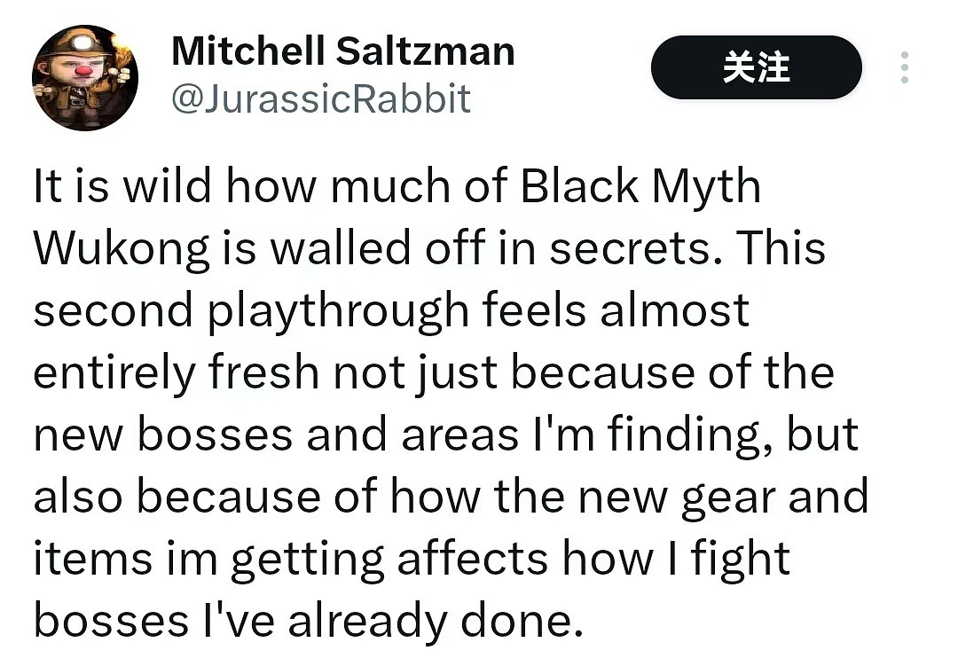 IGN編輯對《黑神話》態度轉變:二周目後遊戲還很新! IGN編輯對《黑神話》態度轉變:二周目後遊戲還很新!
