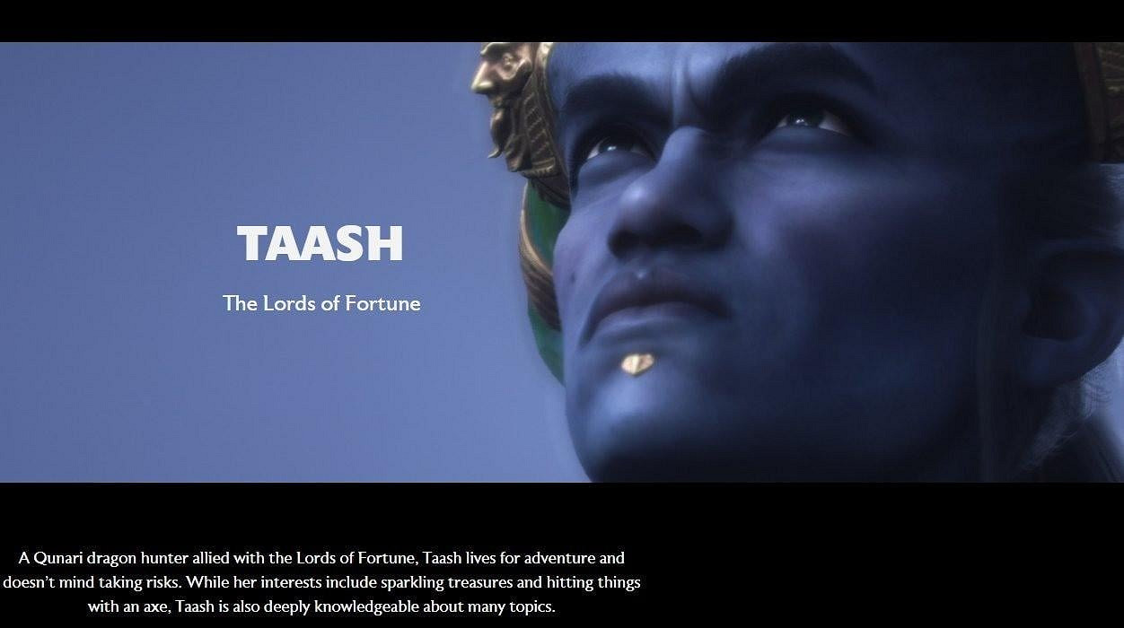 《闇龍紀元：影障守護者》女性NPC塔什引發爭議