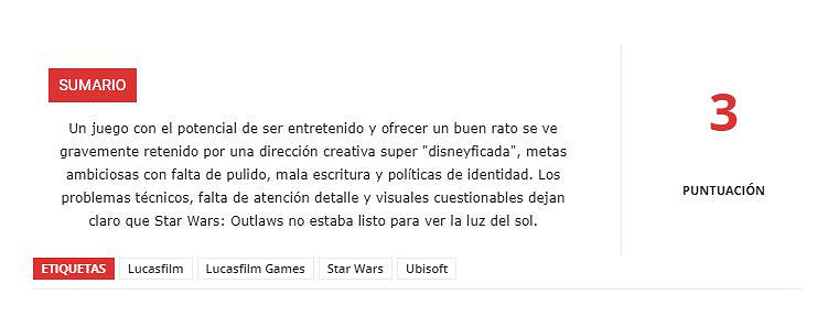 外媒Gamersrd打3分差評《星際大戰：亡命之徒》：不如玩《黑神話：悟空》