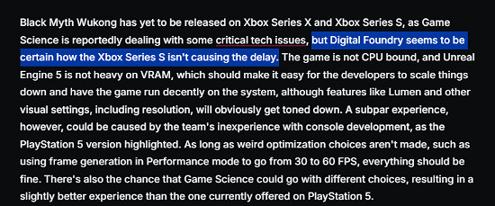 《黑神話：悟空》PS5技術選擇與延期揭秘：FSR2 vs TSR