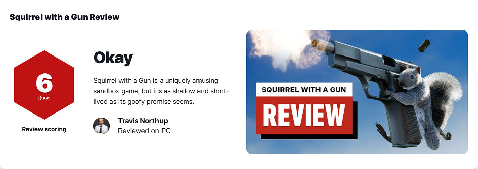《鬆鼠遇到槍》IGN 6分:遊戲戰鬥淺薄 內容量太少! 《鬆鼠遇到槍》IGN 6分:遊戲戰鬥淺薄 內容量太少!