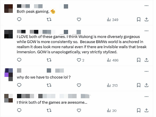 《黑神話》VS《戰神》:雪景對比引熱議 網友稱讚並立 《黑神話》VS《戰神》:雪景對比引熱議 網友稱讚並立