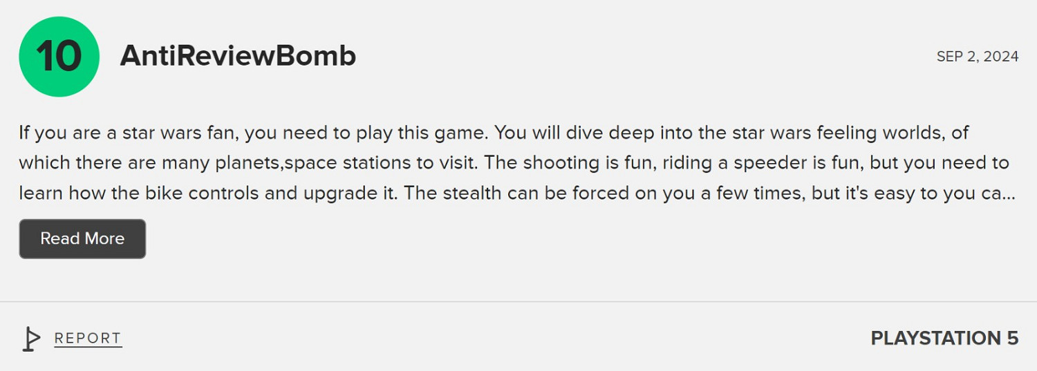 裂開！《星際大戰：亡命之徒》MTC使用者評分4.8分