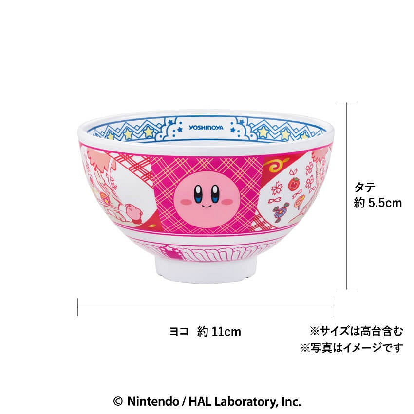 吉野家與粉色惡魔星之卡比連動推出可愛飯碗 吉野家與粉色惡魔星之卡比連動推出可愛飯碗