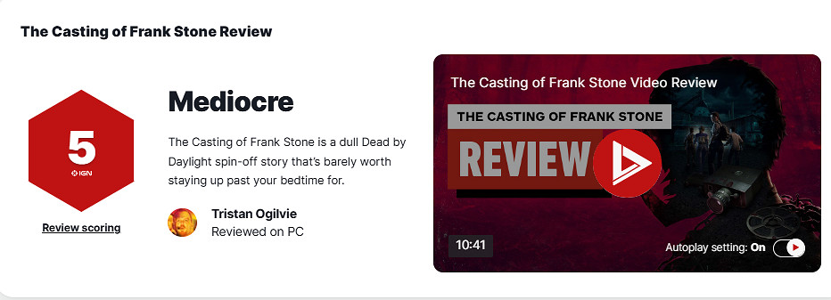 《弗蘭克斯通的陰影》IGN 5分：一部乏味的衍生故事！