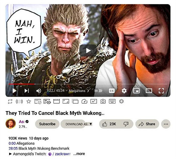 第一批玩《黑神話：悟空》的老外已經開始發癲