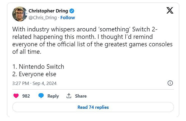 網傳任天堂Switch 2可能於本月公布 網傳任天堂Switch 2可能於本月公布