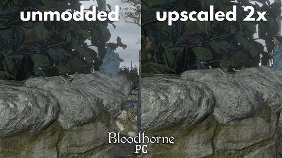 首個《血源》高清材質包已發布：用AI展現高清畫面！