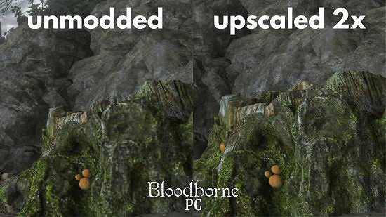 首個《血源》高清材質包已發布：用AI展現高清畫面！