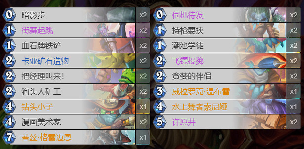 爐石戰記許願井賊卡組推薦 爐石戰記許願井賊卡組推薦