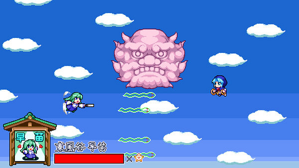 動作冒險遊戲《與東風谷早苗的神風一起》上線Steam! 動作冒險遊戲《與東風谷早苗的神風一起》上線Steam!