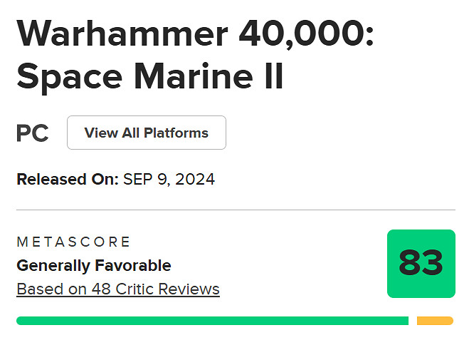 《戰鎚40K:星際戰士2》媒體讚譽圖公布:滿屏高分! 《戰鎚40K:星際戰士2》媒體讚譽圖公布:滿屏高分!