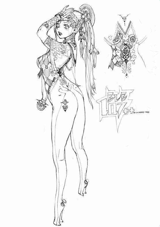 《劍星》伊芙早期設計草圖公開:前凸後翹 身材完美! 《劍星》伊芙早期設計草圖公開:前凸後翹 身材完美!