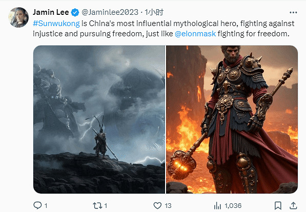 馬斯克化身《黑神話》天命人稱讚:印象深刻的3A遊戲! 馬斯克化身《黑神話》天命人稱讚:印象深刻的3A遊戲!