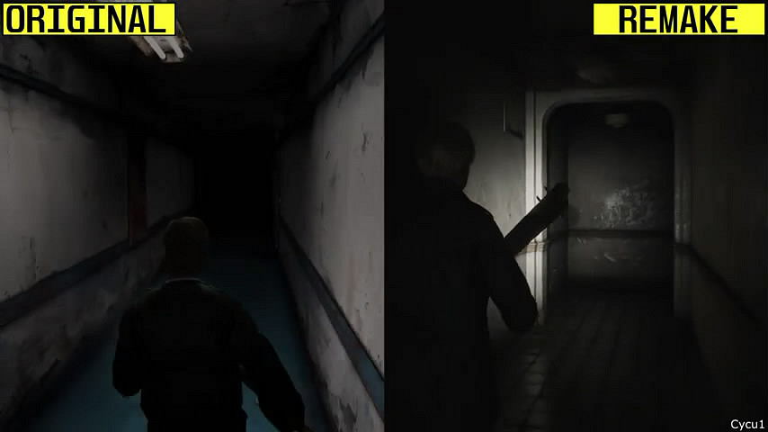 忠實於原作!《沉默之丘2》重製版vs原版遊戲 畫面對比 忠實於原作!《沉默之丘2》重製版vs原版遊戲 畫面對比