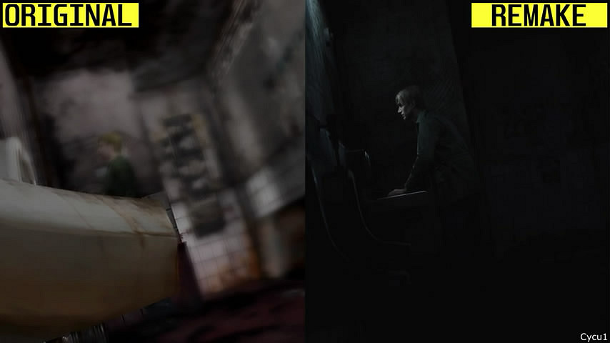 忠實於原作!《沉默之丘2》重製版vs原版遊戲 畫面對比 忠實於原作!《沉默之丘2》重製版vs原版遊戲 畫面對比