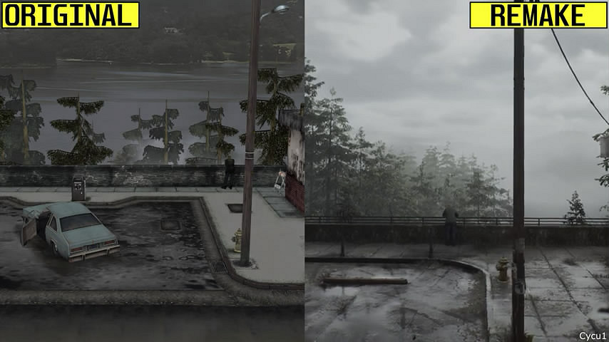 忠實於原作!《沉默之丘2》重製版vs原版遊戲 畫面對比 忠實於原作!《沉默之丘2》重製版vs原版遊戲 畫面對比