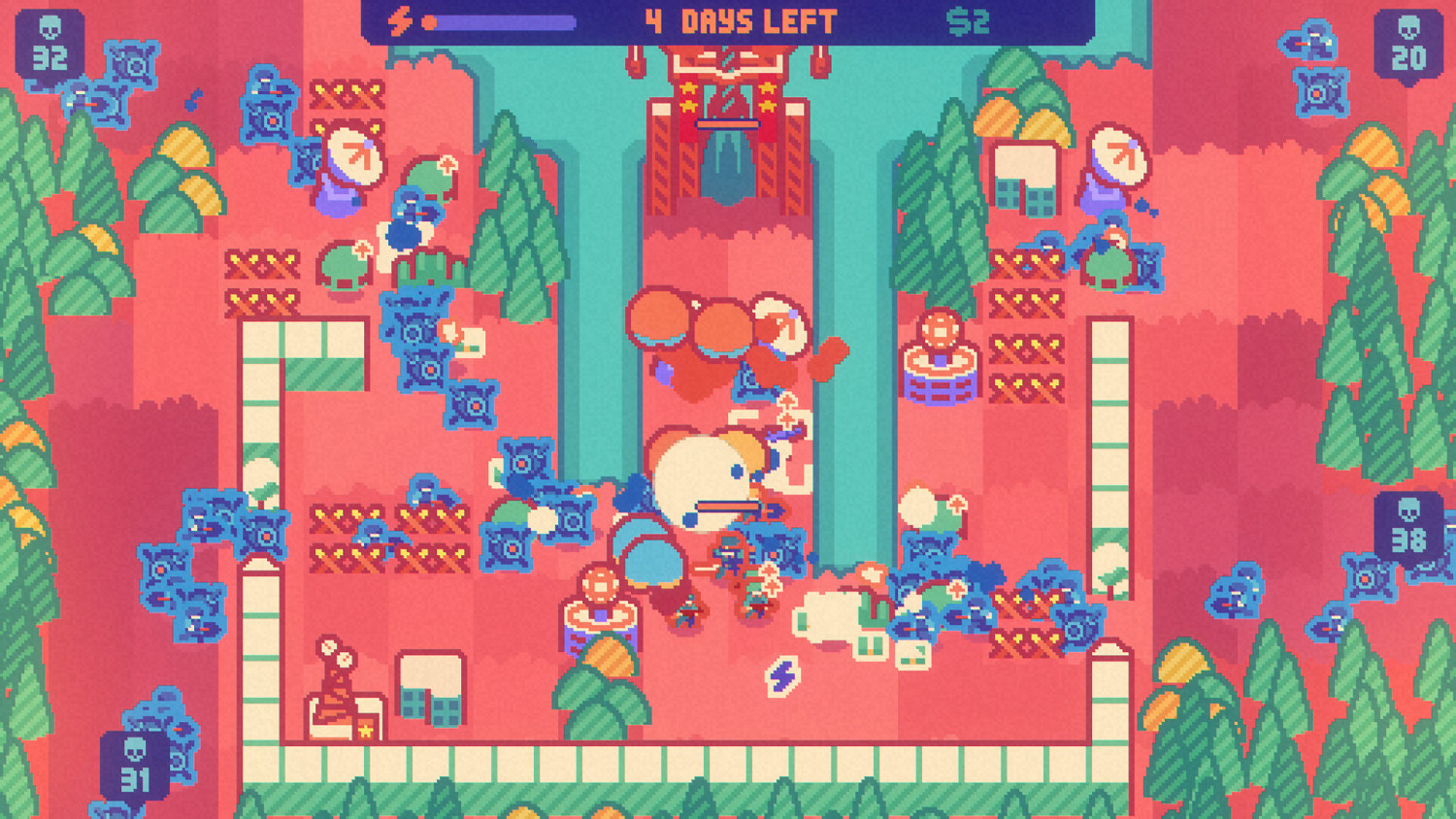 卡通風黑色幽默策略建造遊戲《絕對火箭防衛主義》上架Steam平台