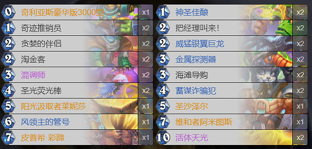 爐石戰記遊客騎卡組構築 爐石戰記遊客騎卡組構築