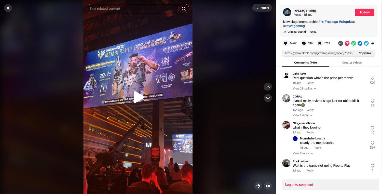 稍有熱度就想變現 《彩六:圍攻》新訂閱引玩家不滿 稍有熱度就想變現 《彩六:圍攻》新訂閱引玩家不滿