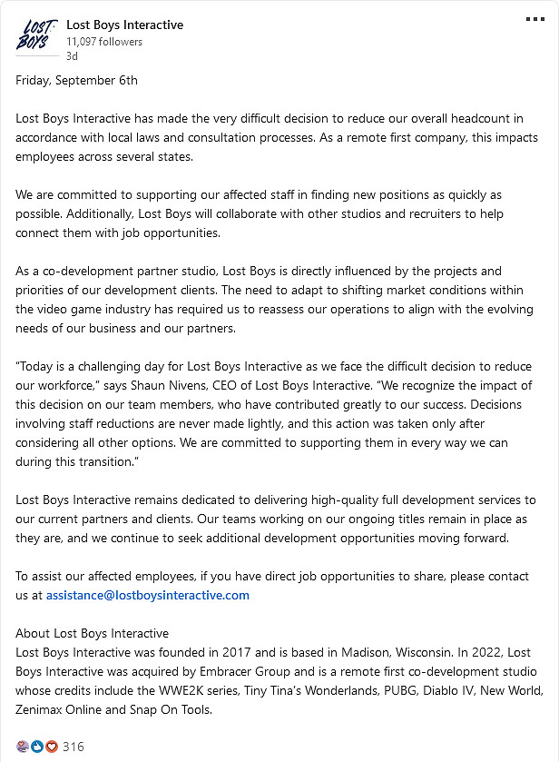 又又又又裁員！《小蒂娜的奇幻樂園》開發商慘遭毒手