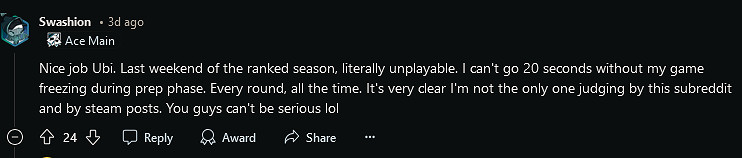 《虹彩六號：圍攻行動》移除Vulkan接口 遊戲性能嚴重受創